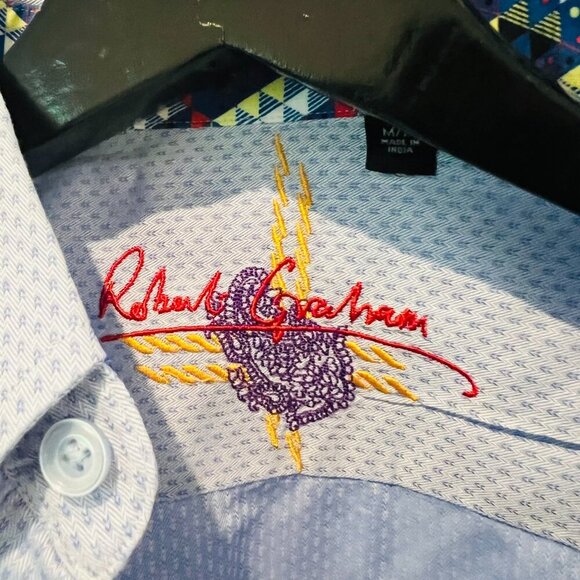 Robert Graham Men's Long Sleeve Button Down Shirt Size Medium - Picture 16 of 16